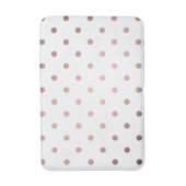 Tapis De Bain pois d'or faux rose (Devant (Vertical))