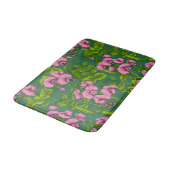Tapis De Bain Pois doux et bourdons, vert et rose (Angle)