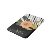 Tapis De Bain Pois et floral (Angle)
