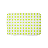 Tapis De Bain Pois frais vert citron Motif simple (Devant)