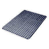 Tapis De Bain Pois moderne noir et blanc (Angle)