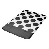 Tapis De Bain Pois noirs et blancs   (Angle)