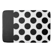 Tapis De Bain Pois noirs et blancs   (Devant)