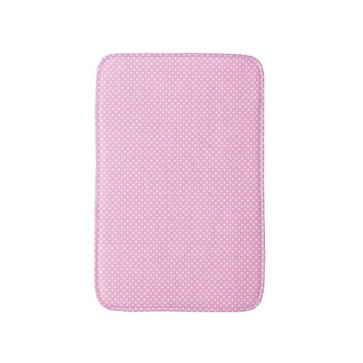 Tapis De Bain Pois rose (Devant (Vertical))
