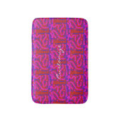 Tapis De Bain pois rose/bleu (Devant (Vertical))