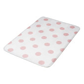 Tapis De Bain Pois roses (Angle)
