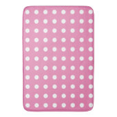 Tapis De Bain Pois roses et blancs (devant Vertical)