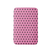 Tapis De Bain Pois roses et noirs (Devant (Vertical))