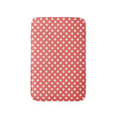 Tapis De Bain Pois rouges et blancs (Devant (Vertical))