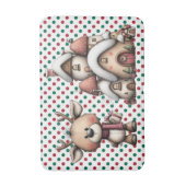 Tapis De Bain Pois rouges et verts (Devant (Vertical))