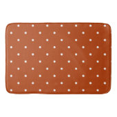 Tapis De Bain Pois rouille et blanc (Devant)