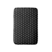 Tapis De Bain Pois simple noir et blanc (Devant (Vertical))