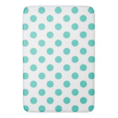 Tapis De Bain Pois turquoise (devant Vertical)