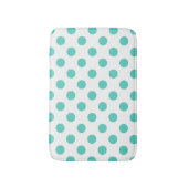 Tapis De Bain Pois turquoise (Devant (Vertical))