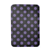 Tapis De Bain Pois ultra violets en noir (Devant (Vertical))