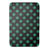Tapis De Bain Pois vert et noir (devant Vertical)