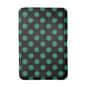 Tapis De Bain Pois vert et noir (Devant (Vertical))