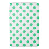 Tapis De Bain Pois verts et blancs (devant Vertical)