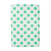 Tapis De Bain Pois verts et blancs (Devant (Vertical))