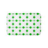 Tapis De Bain Pois verts, Motif à points Polka, points, pointill (Devant)