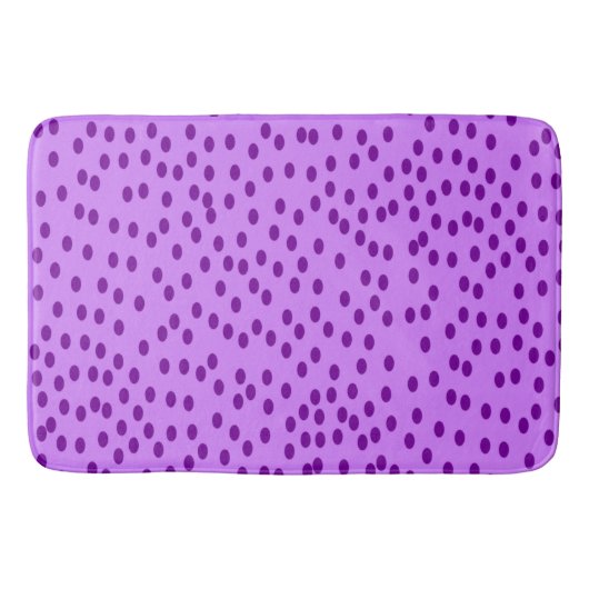 Tapis De Bain Pois violets de lavande (Devant)