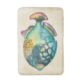 Tapis De Bain Poisson Aquarium bleu et violet (Devant (Vertical))