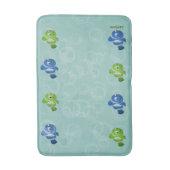 Tapis De Bain Poisson bleu (Devant (Vertical))