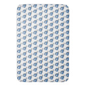 Tapis De Bain Poisson Bleu (devant Vertical)