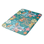 Tapis De Bain Poisson clown & Ocean Life Custom (Angle)