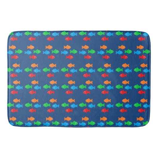 Tapis De Bain Poisson coloré (Devant)