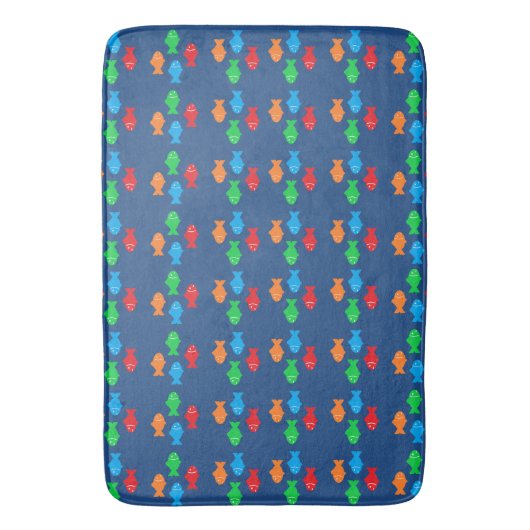 Tapis De Bain Poisson coloré (devant Vertical)