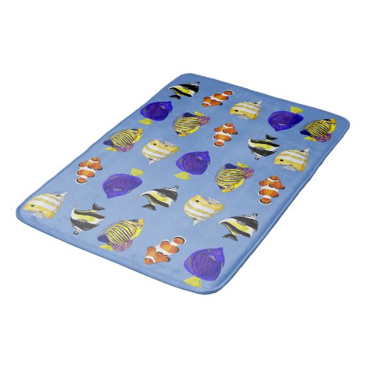 Tapis De Bain Poisson coloré (Angle)