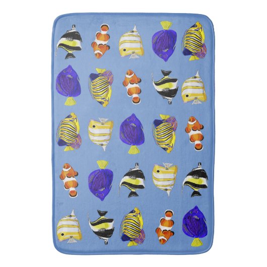 Tapis De Bain Poisson coloré (devant Vertical)