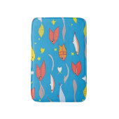 Tapis De Bain Poisson coloré nageant en mer (Devant (Vertical))