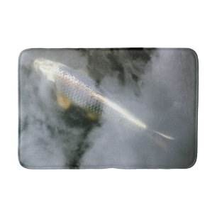 Tapis De Bain Poisson d'argent dans l'eau et les nuages