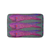 Tapis De Bain poisson d'art populaire rose (Devant)