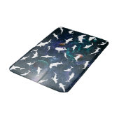 Tapis De Bain Poisson de requin ombre blanche sur la galaxie noi (Angle)