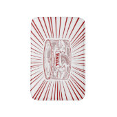 Tapis De Bain Poisson de thon (Devant (Vertical))