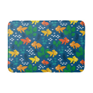 Tapis De Bain Poisson d'or dans l'aquarium