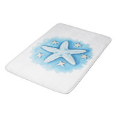 Tapis De Bain Poisson étoilé en bleu (Angle)
