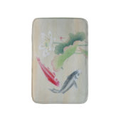 Tapis De Bain Poisson Koi avec Lotus (Devant (Vertical))