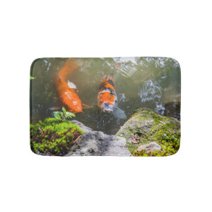Tapis De Bain Poisson Koi dans un étang