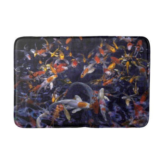TAPIS DE BAIN POISSON KOI EN FLEURS (Devant)