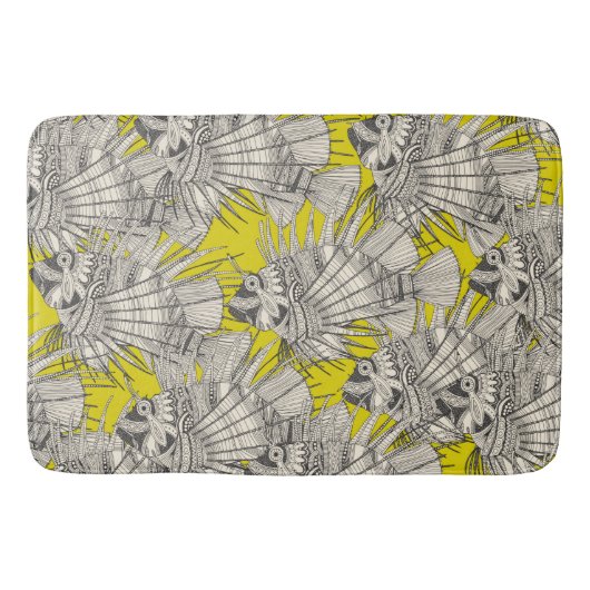 Tapis De Bain poisson mirage chartreuse (Devant)