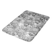 Tapis De Bain poisson mirage noir blanc (Angle)