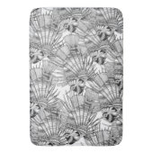 Tapis De Bain poisson mirage noir blanc (devant Vertical)