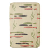 Tapis De Bain Poisson Moderne Du Milieu Du Siècle (devant Vertical)