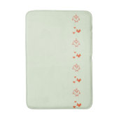 Tapis De Bain Poisson Pique de natation Pirahnas Orange sur n'im (Devant (Vertical))