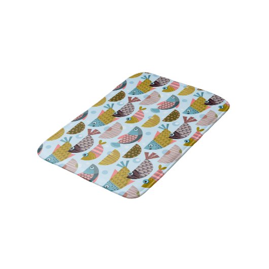 Tapis De Bain Poisson rétro (Angle)