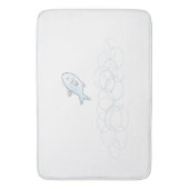 Tapis de bain Poisson sauteur (devant Vertical)
